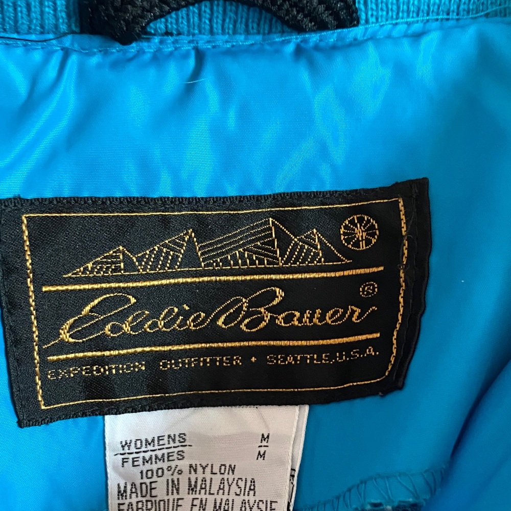 Eddie Bauer Women's Bright Blue Raincoat - Picture 8 of 8